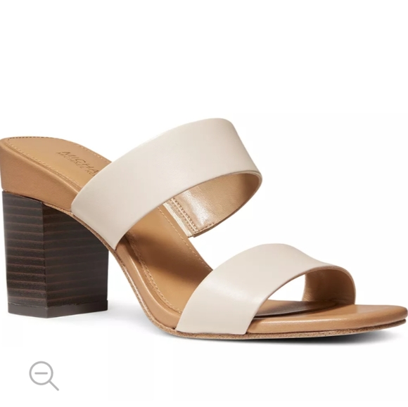 high heel slide sandals